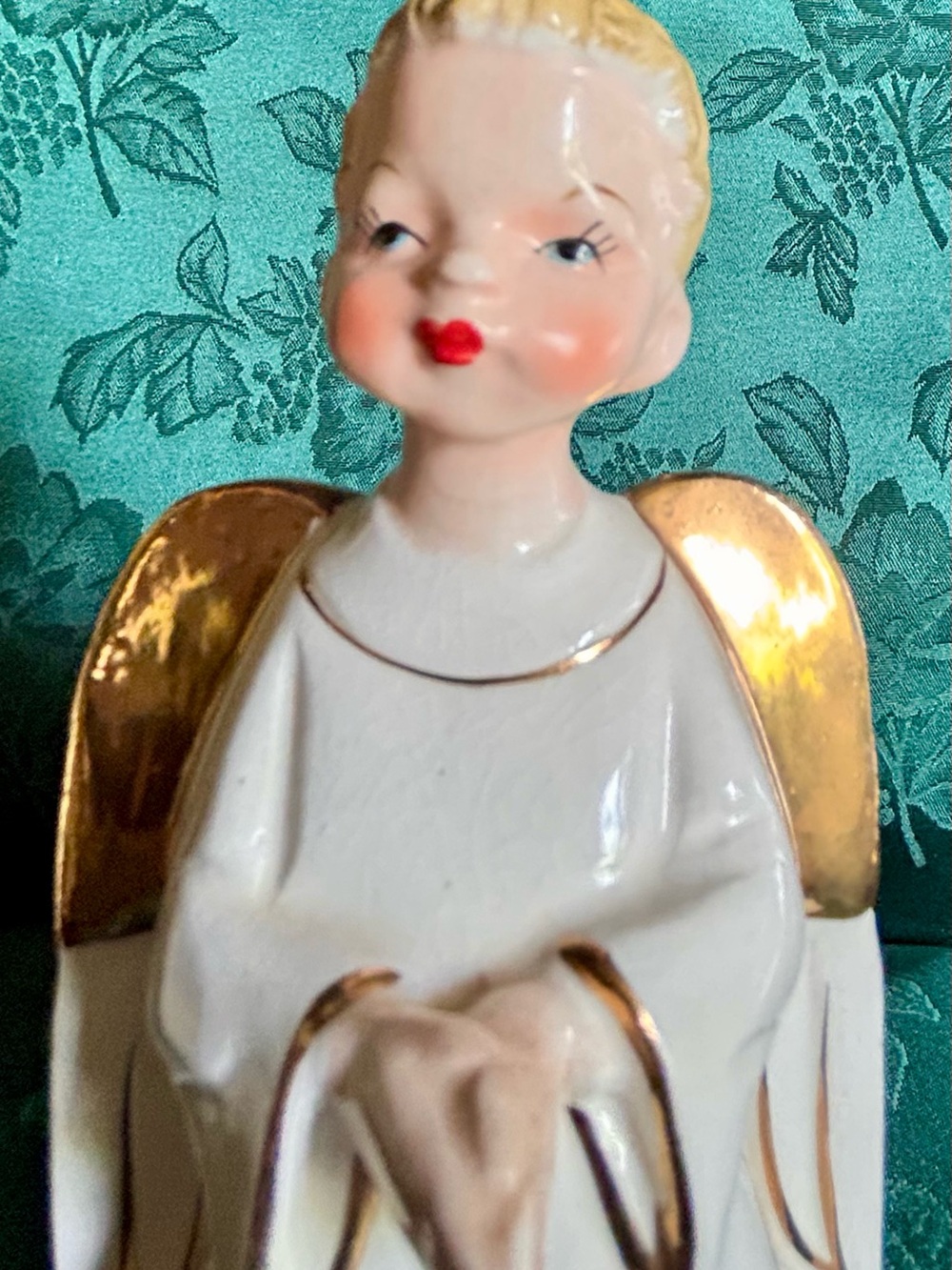 Vintage Ucagco Choir Angel Boy Wall Pocket Planter